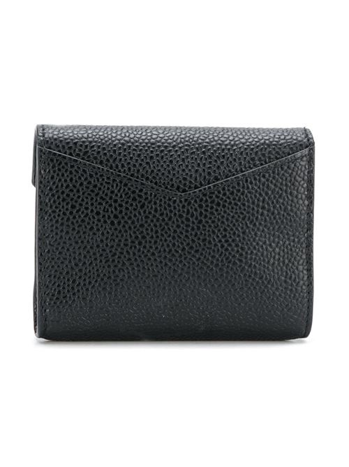 Porta carte di credito in pelle nera THOM BROWNE | FAW063A00198001